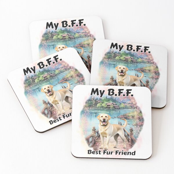 Item preview, Dog - B.F.F. Golden Labrador Retriever designed and sold by Karen Wood.