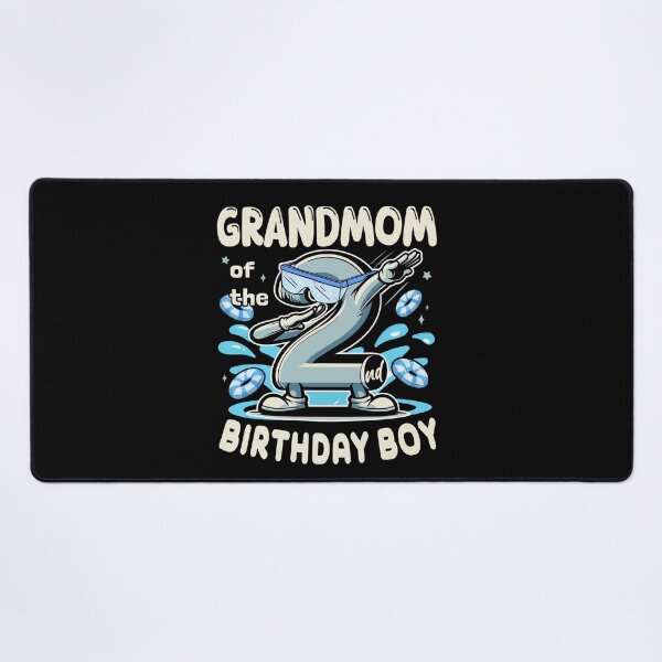 Item preview, Grandmom Of 2nd Bithday Boy Toddler Swim Lessons B-day Party designed and sold by Jungle Hub.
