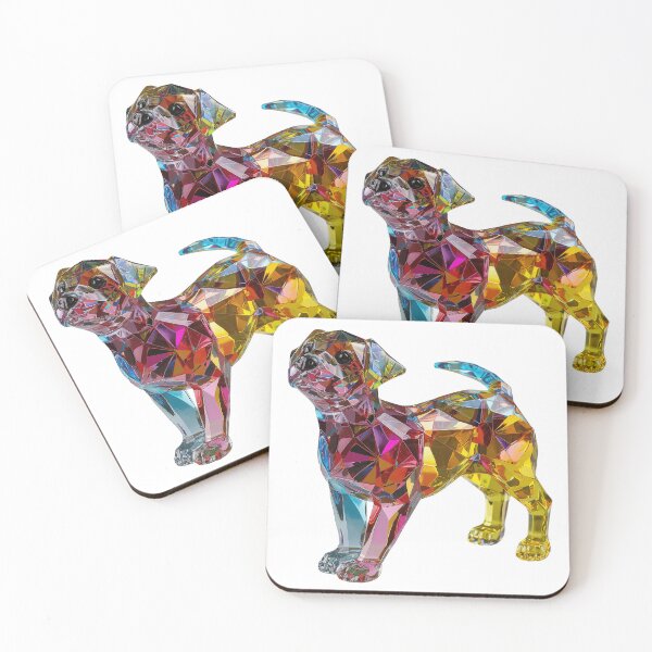 Item preview, Colourful Crystal Glass Dog Figurine designed and sold by Graphics By Craig.