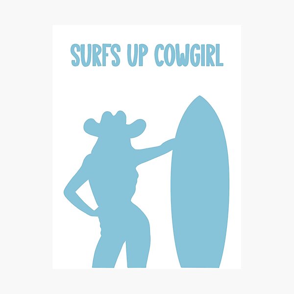 Item preview, Surfs Up Cowgirl designed and sold by Katherine Mandeville.