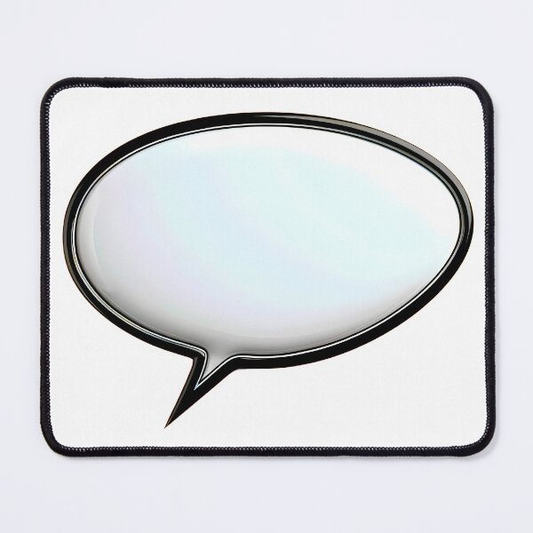 Item preview, 3D Effect Speech Bubble - Black Outline designed and sold by etherinkAI.