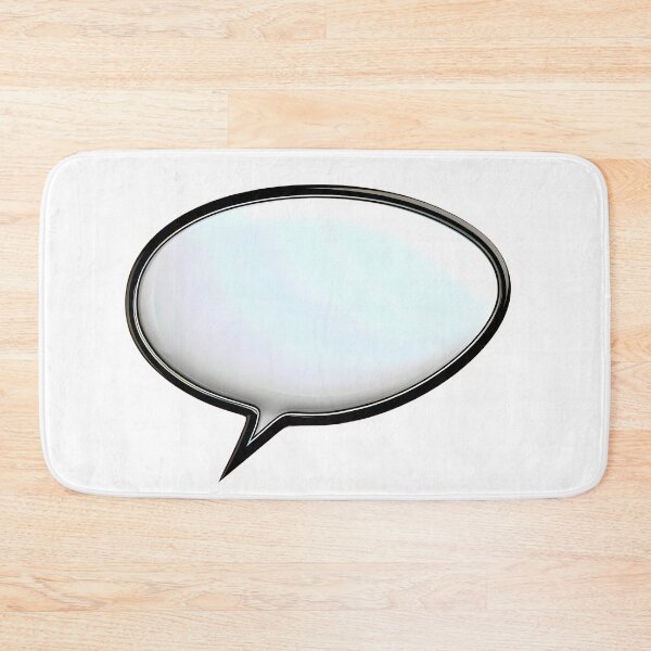 Item preview, 3D Effect Speech Bubble - Black Outline designed and sold by etherinkAI.