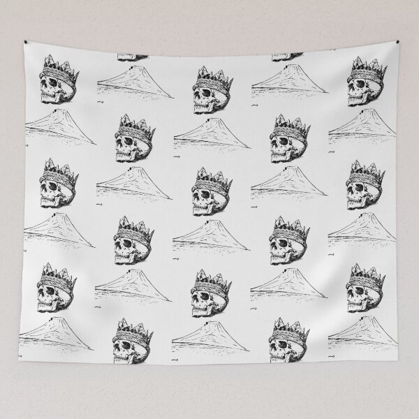Item preview, Mountain and Skull Illustration | White Background designed and sold by RM-Journey.