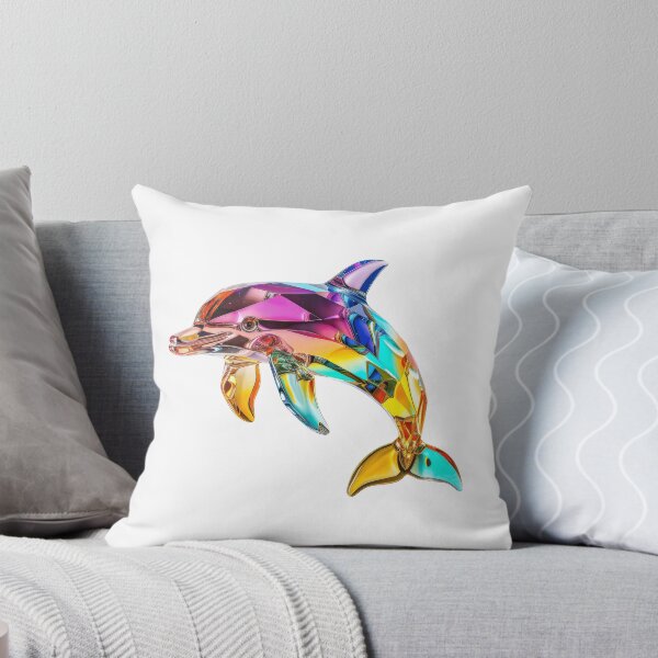 Item preview, Colourful Crystal Glass Dolphin Figurine designed and sold by Graphics By Craig.