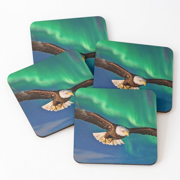 Item preview, The Alaskan Bald  Eagle and the Aurora designed and sold by Frame of Mind .