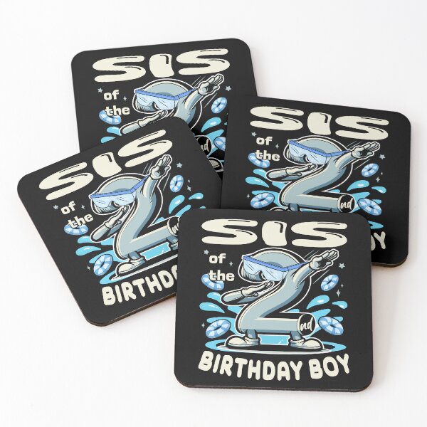 Item preview, Sis Of The 2nd Bithday Boy Toddler Swim Lessons B-day Party designed and sold by Jungle Hub.