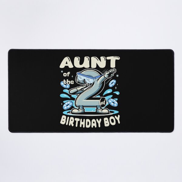 Item preview, Aunt Of 2nd Bithday Boy Toddler Swim Lessons B-day Party designed and sold by Jungle Hub.