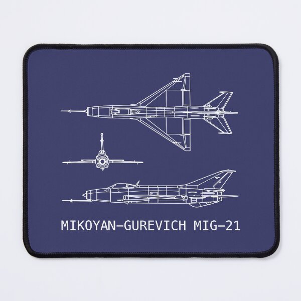 Item preview, MiG-21 Russian Jet Fighter Plane Blueprint Schematic designed and sold by MilitaryMart.