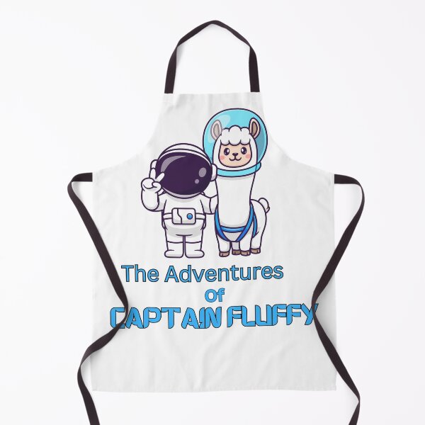 Item preview, Space Trek with an Alpaca, The Adventures of Captain Fluffy Tee, Llama in Space Gift designed and sold by Terry-Salsa.
