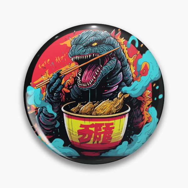 Item preview, godzilla eat ramen noodles designed and sold by maniabx.