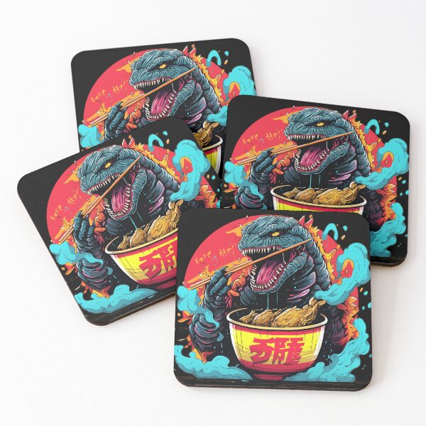 Item preview, godzilla eat ramen noodles designed and sold by maniabx.