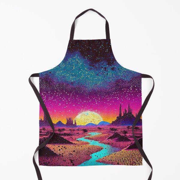 Item preview, SCI FI Illustration Western Land Sunset designed and sold by Synthwave Poem.