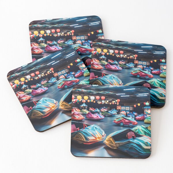 Item preview, Origami Art - Bumper Bliss: Dodgem Cars at the Fairground designed and sold by ArtfulFolds.