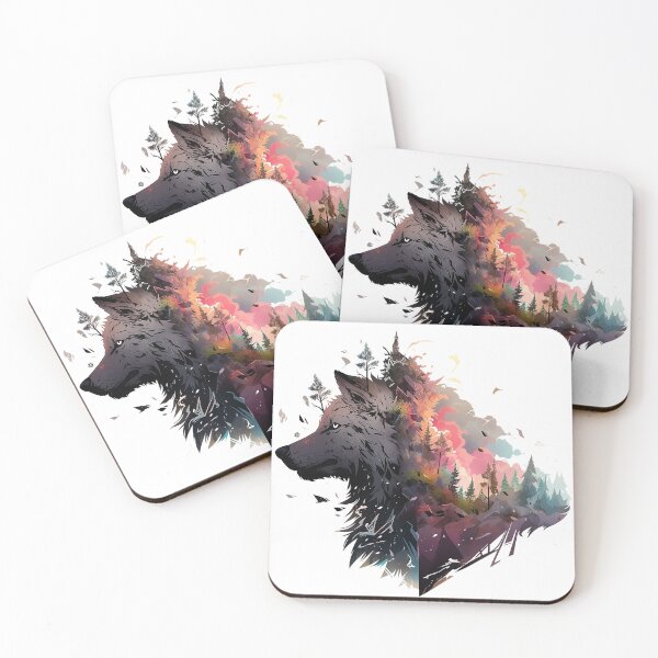 Item preview, wolf face designed and sold by maniabx.