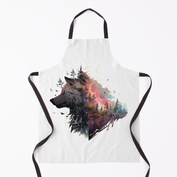 Item preview, wolf face designed and sold by maniabx.