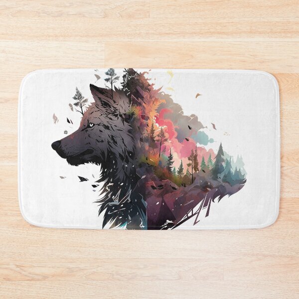 Item preview, wolf face designed and sold by maniabx.