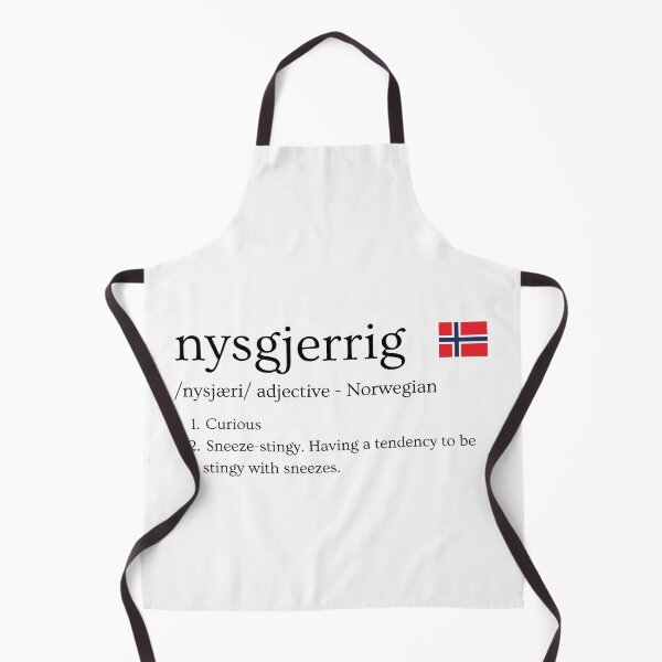 Item preview, Humorous dictionary definition of the Norwegian word 'nysgjerrig' designed and sold by Firikokoz.