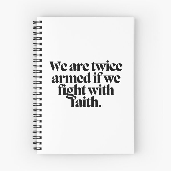 Item preview, We are twice armed if we fight with faith.  designed and sold by CharmStudio.