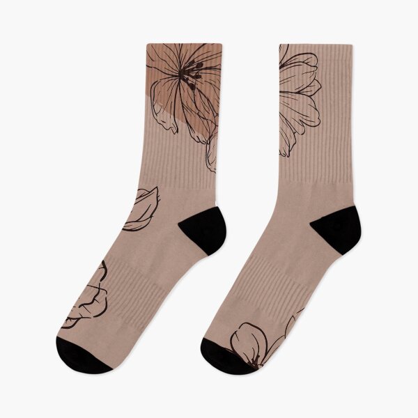 Item preview, Boho Brown Black Flowers designed and sold by momosstyle.