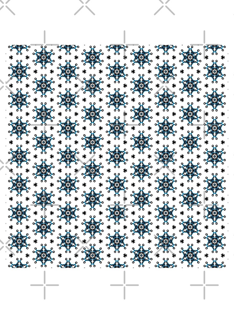 Thumbnail 3 of 3, Scarf, Snowflake pattern designed and sold by Design-Focus.