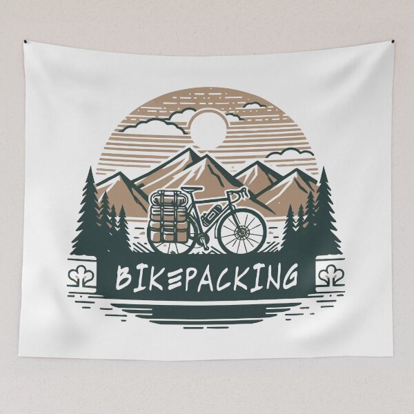 Item preview, Gravel Bike Bikepacking Retro designed and sold by mergmart.