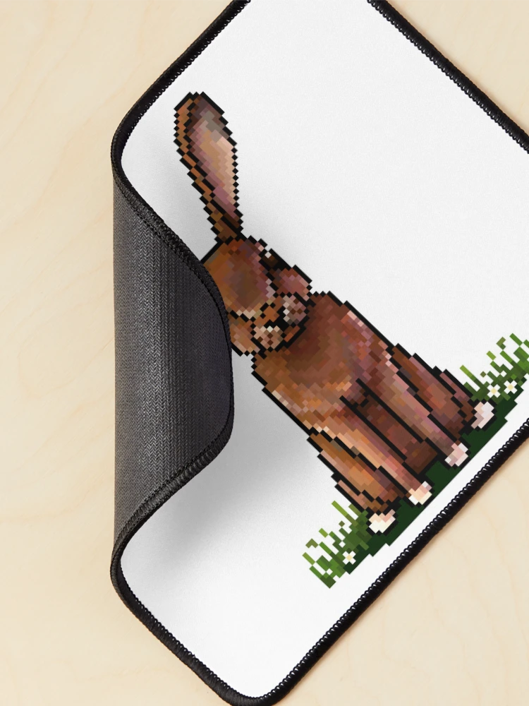 Thumbnail 2 of 5, Mouse Pad, Pixel Rabbit designed and sold by EmHurst10.