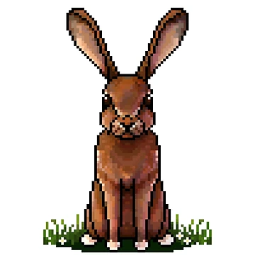 Artwork thumbnail, Pixel Rabbit by EmHurst10