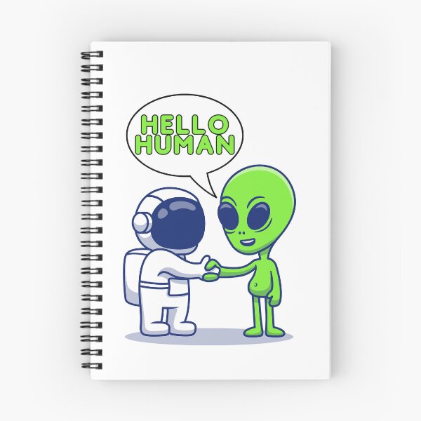 Item preview, Alien Encounter, Universal Salute Tee, Galactic Welcome Gift designed and sold by Terry-Salsa.