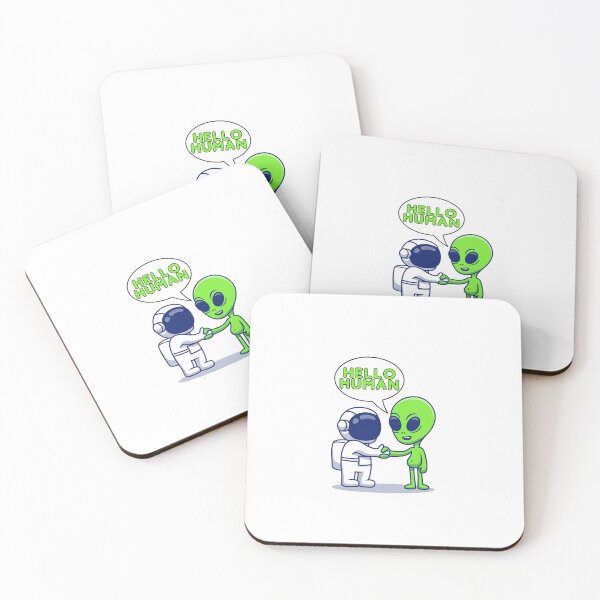 Item preview, Alien Encounter, Universal Salute Tee, Galactic Welcome Gift designed and sold by Terry-Salsa.