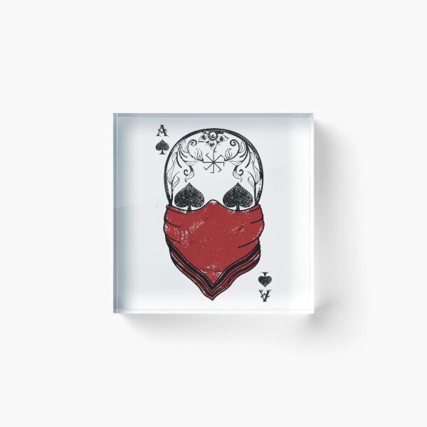 Item preview, spade card with skull designed and sold by KalpeaTytto.