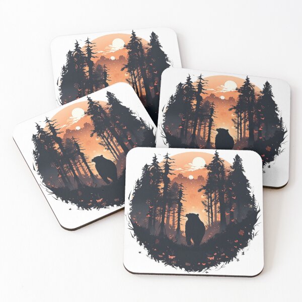 Item preview, bear in forest designed and sold by maniabx.