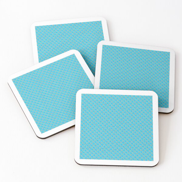 Item preview, Red & Blue Alternating Wave Swirls Teal Enduring Stencils designed and sold by Alchemy-A-La-G.