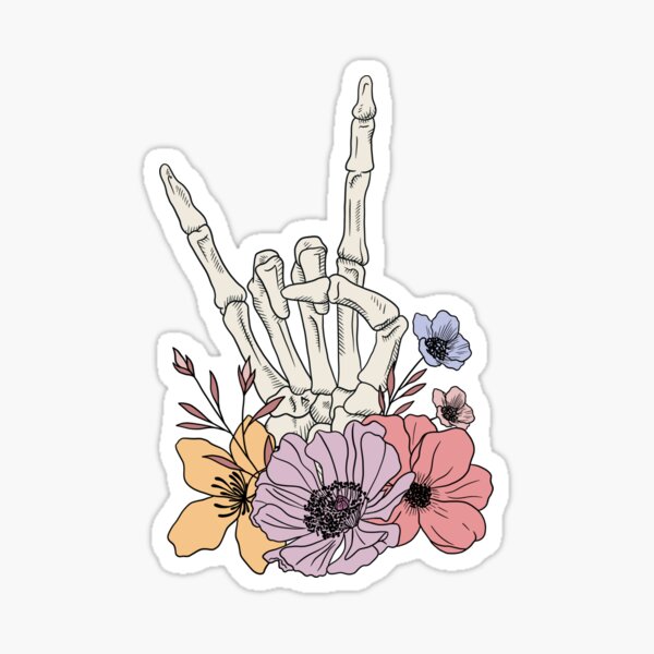 Item preview, flowers and rock n roll designed and sold by mmooncreations.