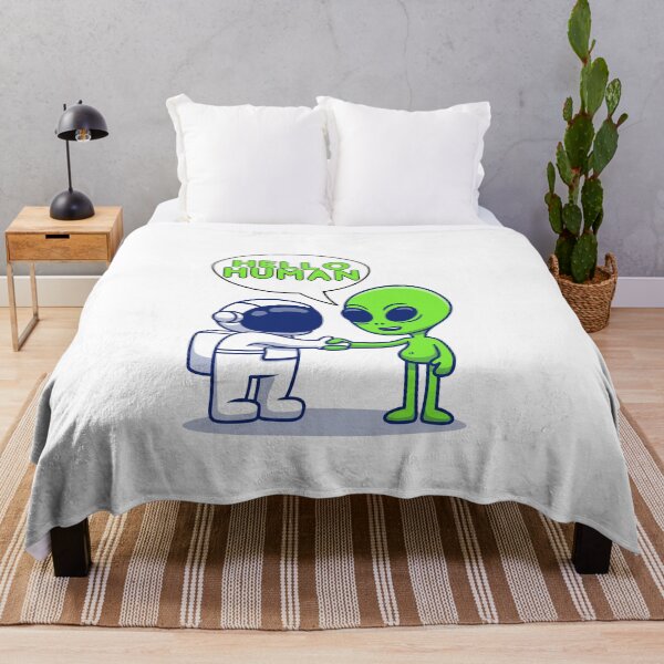 Item preview, Alien Encounter, Universal Salute Tee, Galactic Welcome Gift designed and sold by Terry-Salsa.