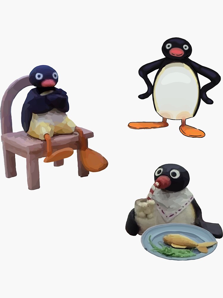 Imagen 3 de 3, Pegatina con la obra paquete de pingüinos pingu, diseñada y vendida por maryflo.