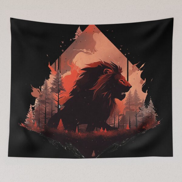 Item preview, wild lion designed and sold by maniabx.