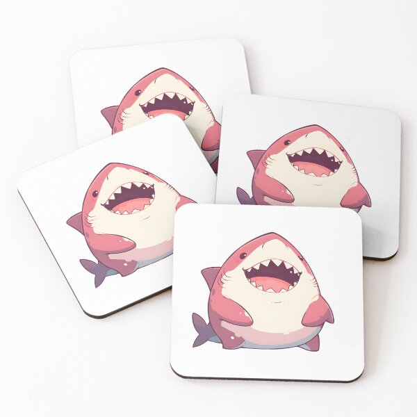 Aperçu de l'œuvre Requin mignon Kawaii créée et vendue par StickySparkle.