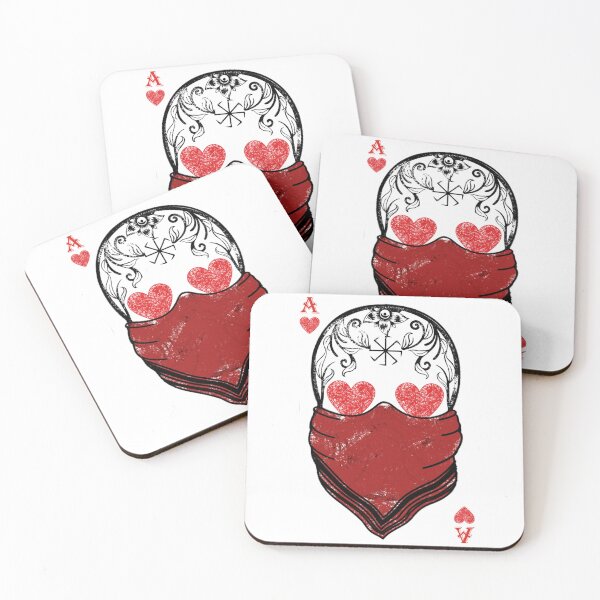 Item preview, heart card with skull designed and sold by KalpeaTytto.
