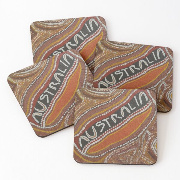Item preview, Australia - Aboriginal Art Inspired 2 designed and sold by rylalgarra.