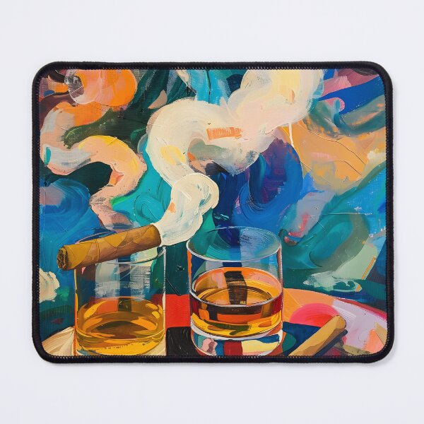 Artikelvorschau, Harmonische Abstraktionen – Eine vom Bauhaus inspirierte Ode an Farbe, Linie und Form in der Whisky-Zigarrenkunst entworfen und verkauft von OlfactoART Studio.