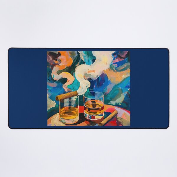 Artikelvorschau, Harmonische Abstraktionen – Eine vom Bauhaus inspirierte Ode an Farbe, Linie und Form in der Whisky-Zigarrenkunst entworfen und verkauft von OlfactoART Studio.