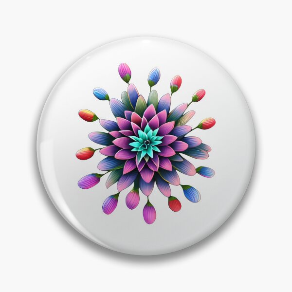 Artikelvorschau, Buntes 3D-Blumenmuster entworfen und verkauft von MargaretFasDes.