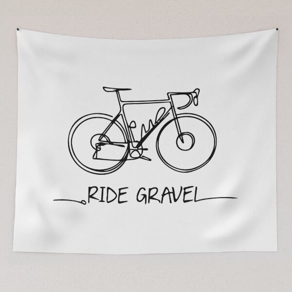 Item preview, Ride Gravel line art designed and sold by mergmart.