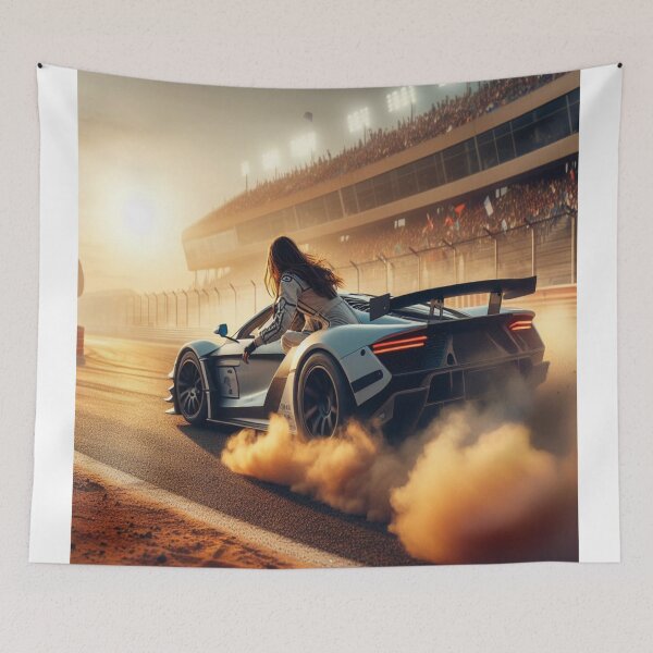 Item preview, car racer cartoon designed and sold by HossamEssam.
