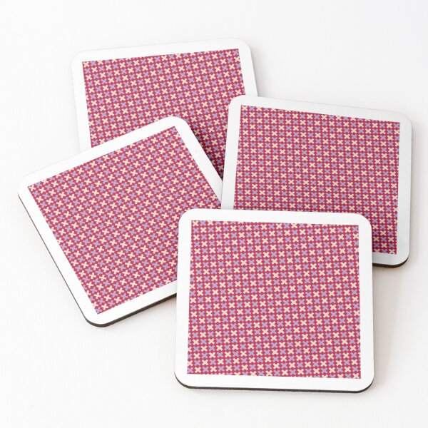 Item preview, Hot-Pink Plus Pattern Purple X Pink Enduring Stencils designed and sold by Alchemy-A-La-G.