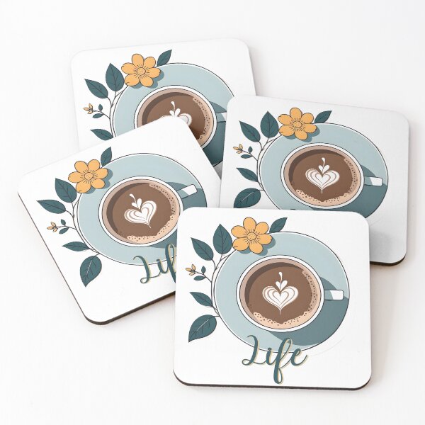 Item preview, COFEE lover Aesthetic floral designed and sold by CaffeineDose.