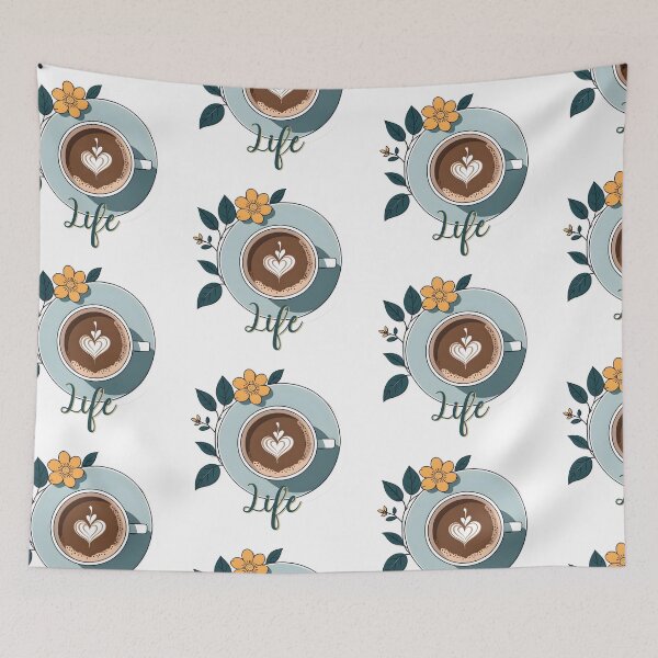 Item preview, COFEE lover Aesthetic floral designed and sold by CaffeineDose.
