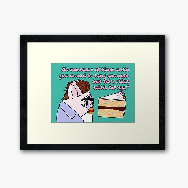 Item preview, Twilight Furby Birthday Card Edward Cullen “Let’s start with forever” birthday cake designed and sold by PobertRattinson.