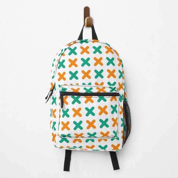 Item preview, Orange Plus Pattern Green X White Enduring Stencils designed and sold by Alchemy-A-La-G.