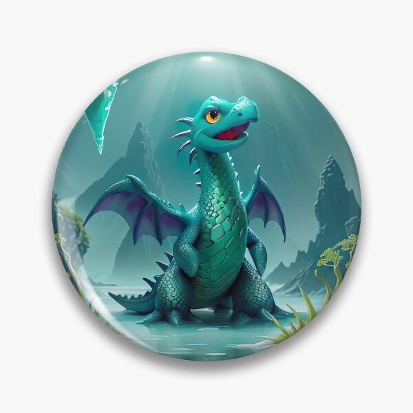 Item preview, Mystical anime sea dragon fascinating underwater world with floating ice blocks designed and sold by Frostquest.